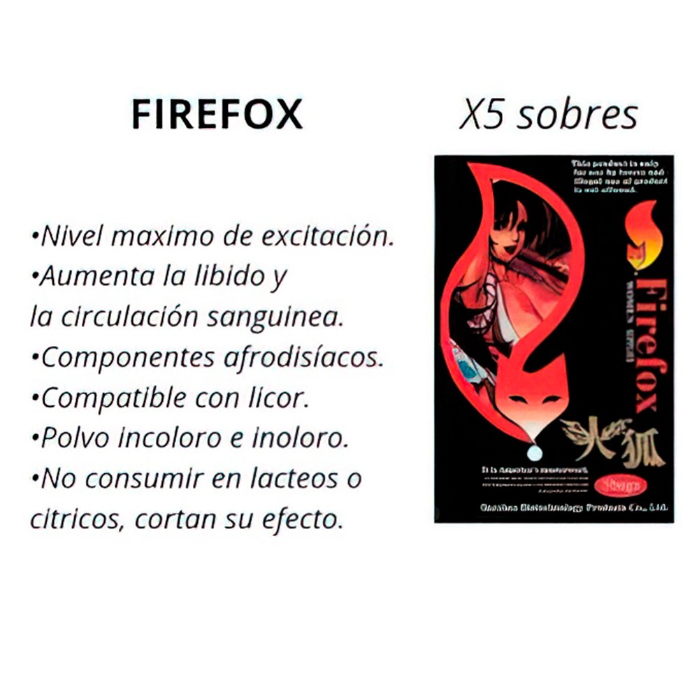 Excitante Firefox Caja X Sobres Alkimia Distri Sex